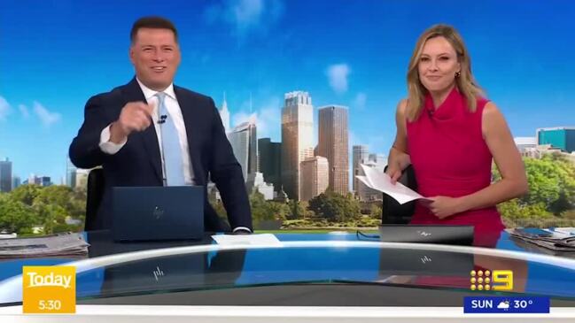 Karl Stefanovic's cheeky dig at Ally Langdon after A Current Affair hosting announcement (TODAY)