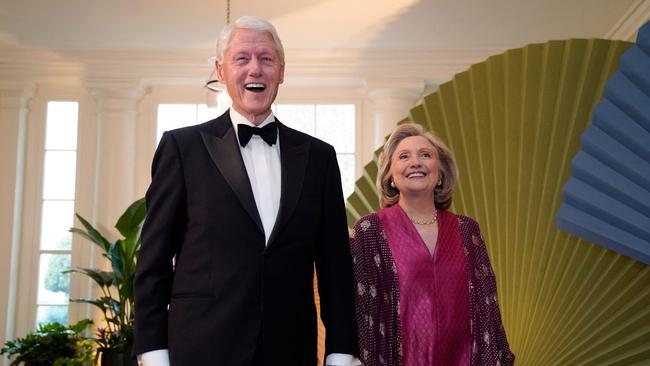 Bill Clinton, and his wife Hillary Rodham Clinton. Picture: Drew Angerer/AFP