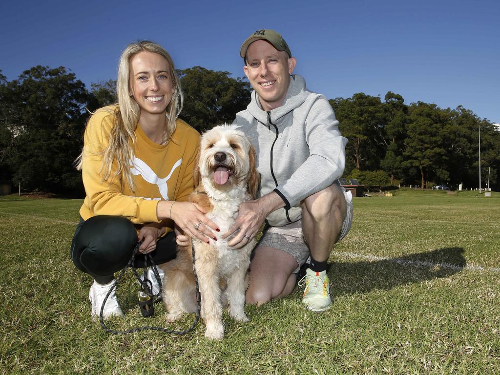 Olympian Anneliese Rubie-Renshaw and Lachlan Renshaw are focused on Finley’s long-term health. Picture: John Appleyard