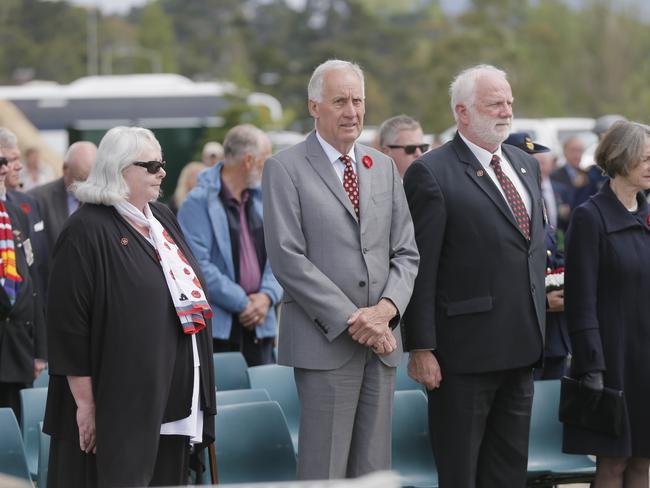 The annual remembrance day ceremony is held at the Cenotaph, Hobart, Tasmania. Picture: MATT THOMPSON.