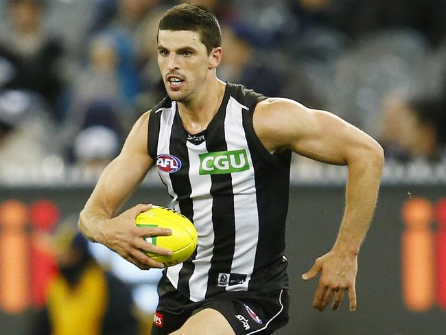 Collingwood skipper Scott Pendlebury has signed a long-term contract to remain at the Pies. Picture: Michael Klein