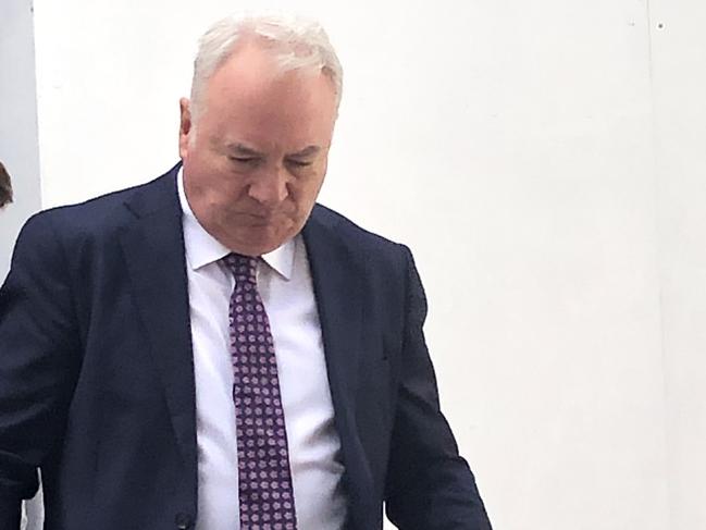 Peter Fray outside Manly Local Court. Picture: Jim O'Rourke