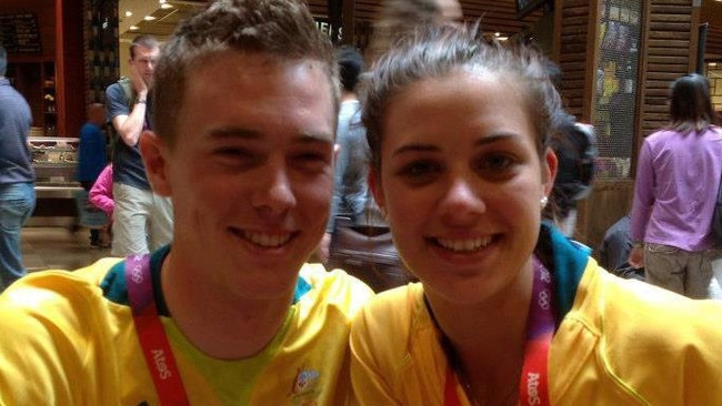 The couple developed the foundations of a relationship during their time together competing at the 2012 London Olympics. Picture: Social media