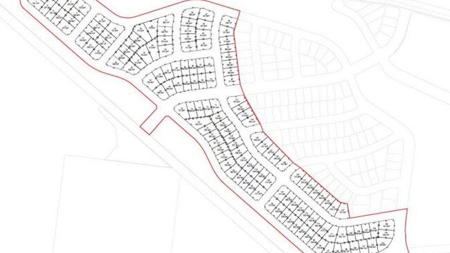 Artist impression of the subdivision plans.