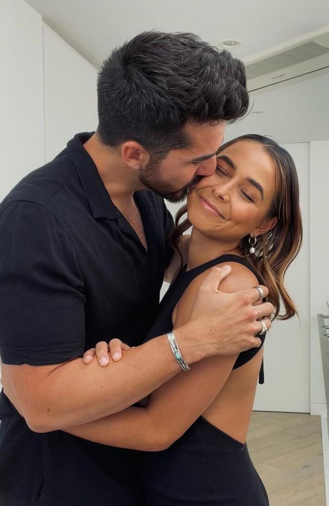 The duo posted loved-up photos leading up to their split announcement. Picture: Instagram