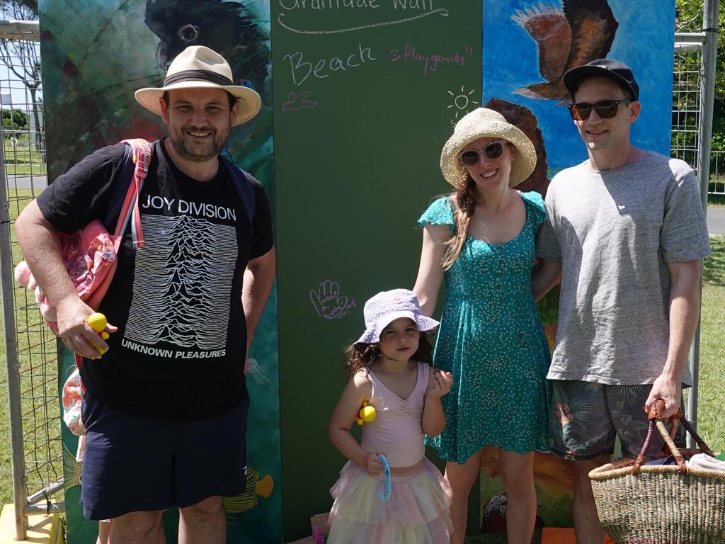 John Galea, Florence and Rachel Bennell and Harry Cale. Picture: Chris Knight