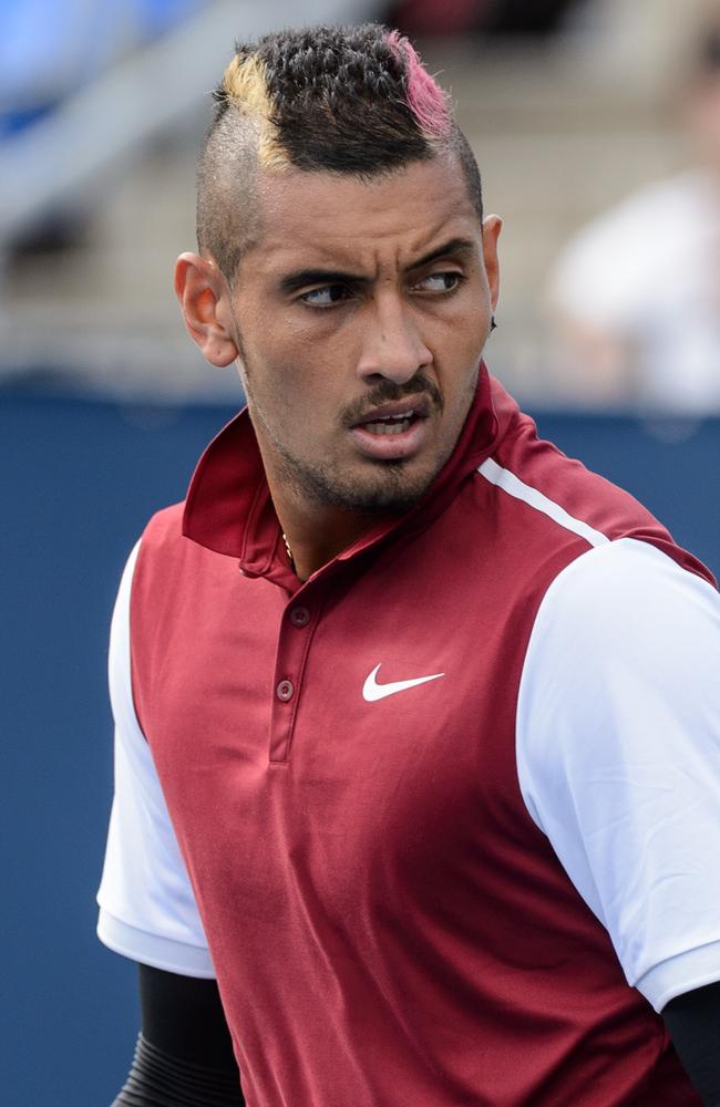 Nick Kyrgios on top of the tennis world for changing hairstyles | The ...
