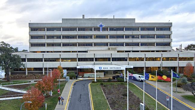 Calvary Public Hospital in Bruce before the facility was acquired by the ACT government on July 3. Picture: Facebook.