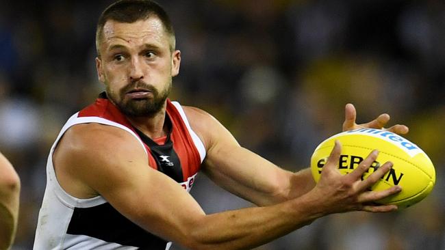 Jarryn Geary played his best game of the year on Sunday. Picture: AAP Images