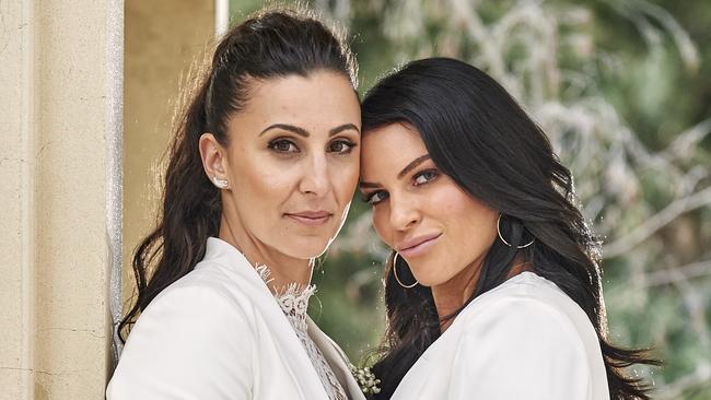 MAFS brides Amanda Micallef and Tash Herz on Married At First Sight Season 7.