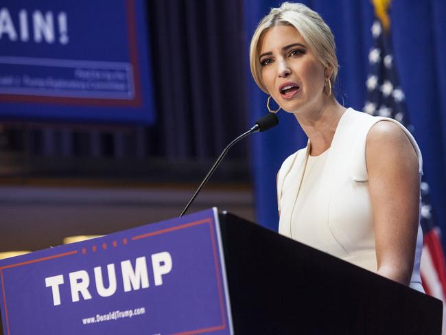 Ivanka Trump arrives to a press event where her father, business mogul Donald Trump, announced his candidacy for the U.S. presidency at Trump Tower on June 16, 2015 in New York City. Trump is the 12th Republican who has announced running for the White House. Picture: Christopher Gregory/Getty Images