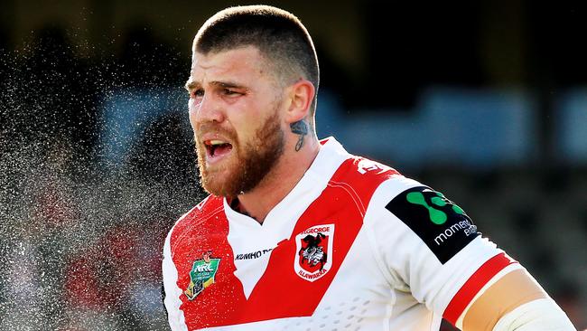 Josh Dugan comes off-contract for the Dragons at the end of 2017. pic Mark Evans