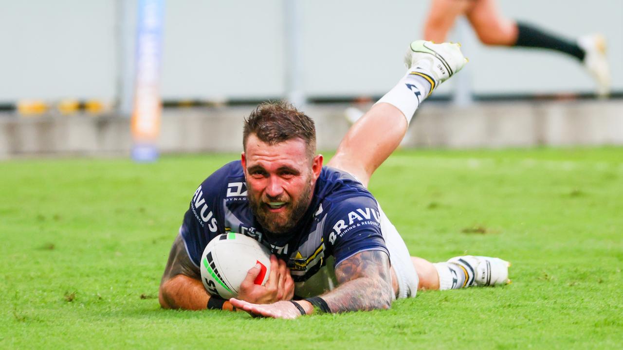 Kyle Feldt during the Cowboys v Gold Coast Titans game. Picture: NRL Imagery