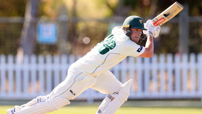 Ben McDermott was Tasmania’s most productive batsman during the opening four rounds of the Sheffield Shield season in the Adelaide hub. Picture: Daniel Kalisz/Getty Images