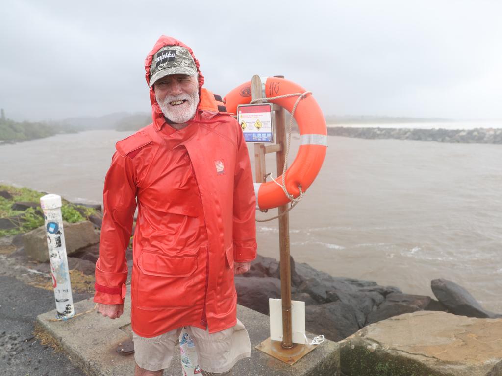 Long-term Brunswick Heads local John Loughran says this is the worst weather he’s ever seen. Picture: Rohan Kelly