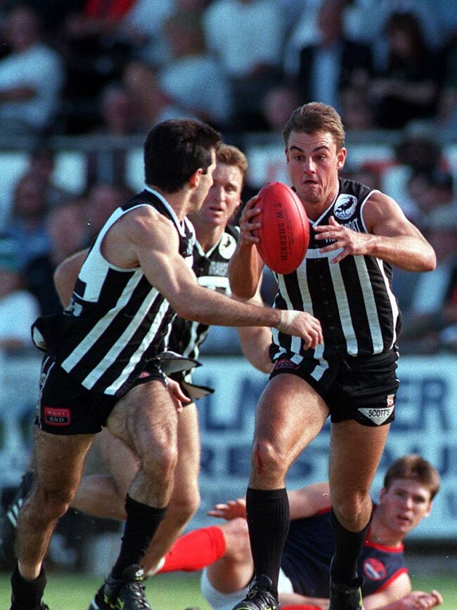 Tony McGuinness’s brother, Phil, also went to Brighton and played for Glenelg, and was then became a two-time premiership player at Port Adelaide.