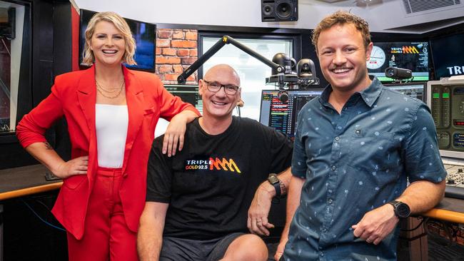 Triple M Gold Breakfast with Leisel Jones, Liam and Spida. Picture: Supplied