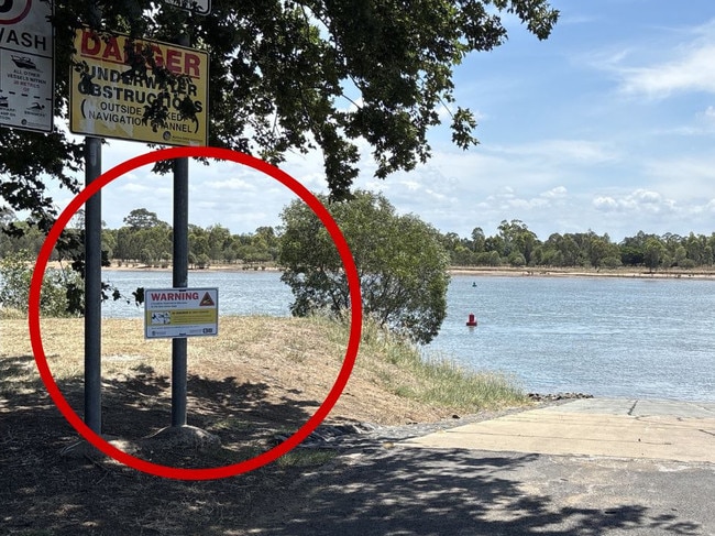 Wildlife officers are investigating a sighting report of a crocodile on the banks of the Burnett River in Bundaberg – near the McGills Road boat ramp. Picture: DETSI