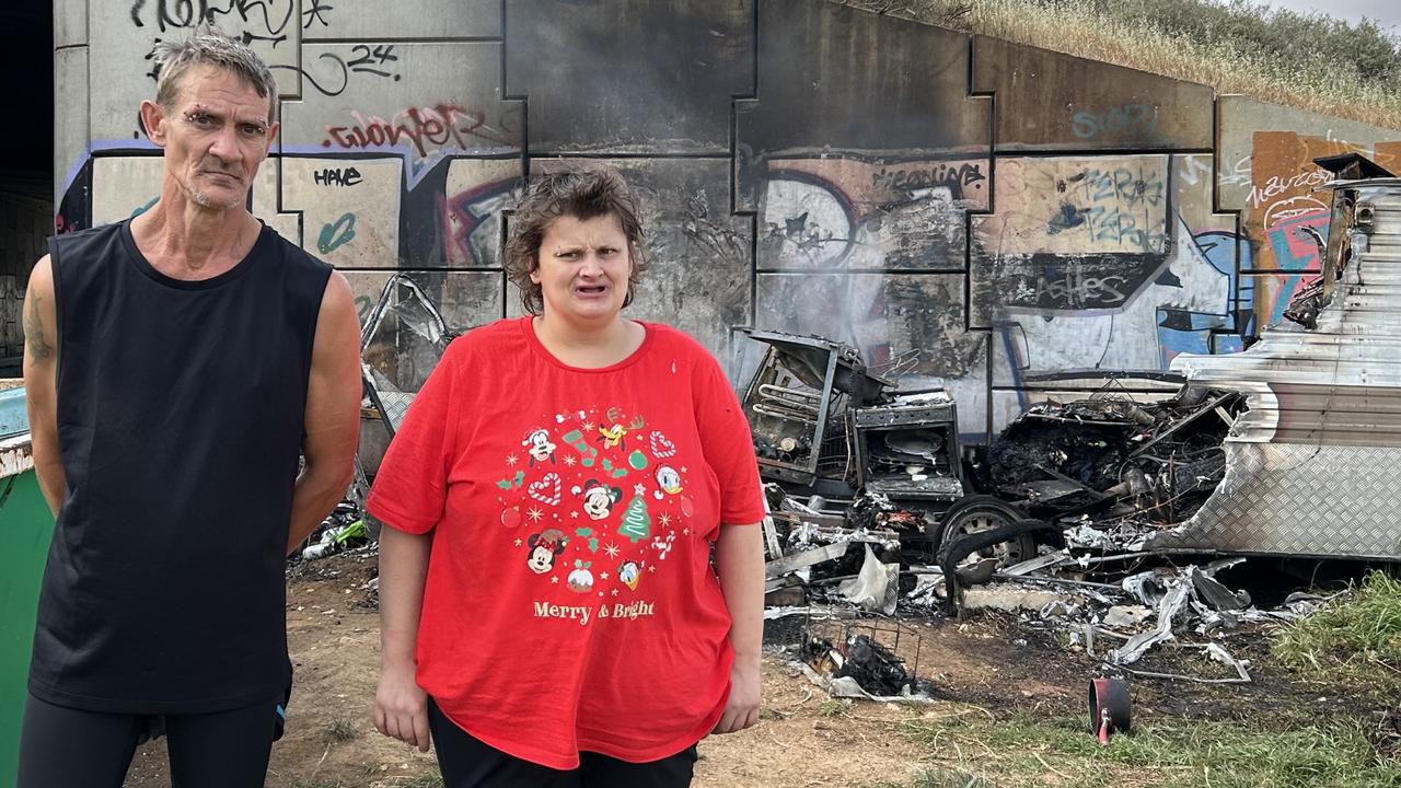 Couple in caravan lose everything in heartless arson attack