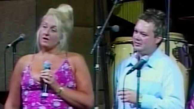 Nicola Gobbo and Carl Williams at his daughter Dhakota's glitzy Christening party at Melbourne's Crown Casino in 2003. 