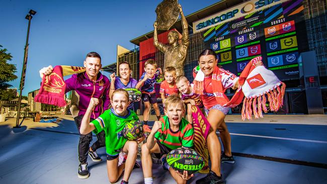 NRL fans get excited ahead of the 2023 Magic Round. Picture: Nigel Hallett