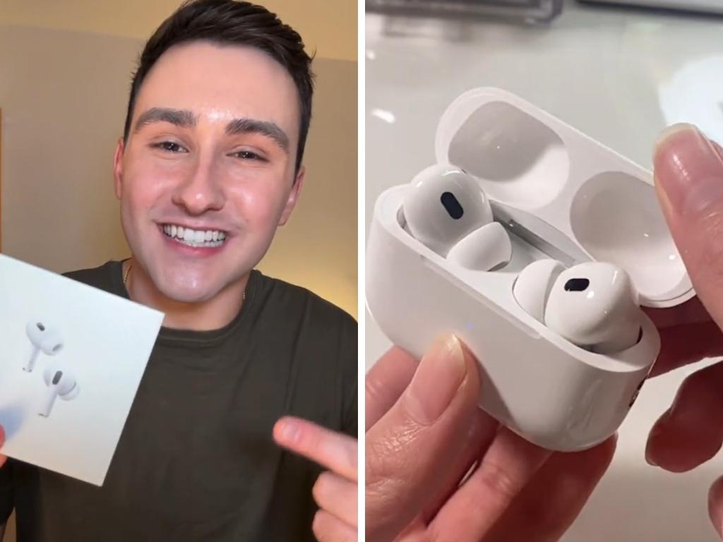 Save on Apple Airpods. Picture: TikTok/@frankmcshan, @dearxxlily.