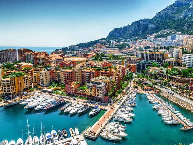 Monaco Monte Carlo sea view with yachts