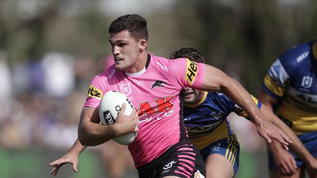 Nathan Cleary was dominant for the Panthers, and a threat on both sides of the field. Picture: Getty Images.