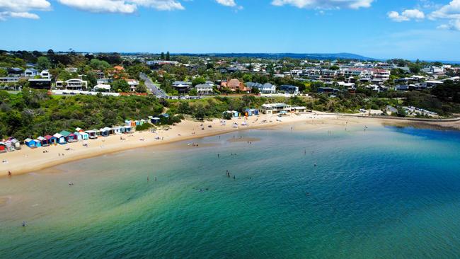 The beach boxes at Mills beach, Mornington. Photo: iStock