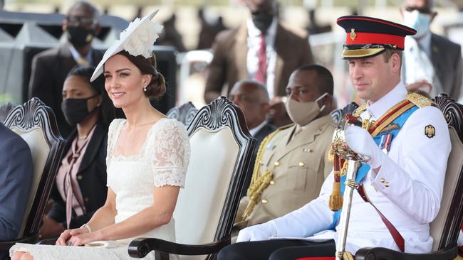 Prince William and Kate during their tour of the Caribbean. Picture: Getty Images.