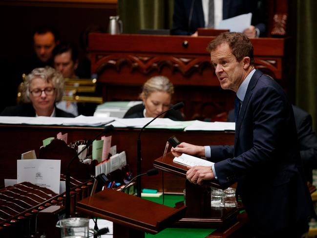 Opposition Leader Mark Speakman during question time at State Parliament on Thursday. Picture: NewsWire