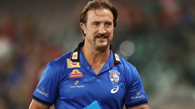 MELBOURNE.  04/03/2022.  AFL. AAMI Community SeriesÃ  Western Bulldogs vs Brisbane Lions at Marvel StadiumÃ.  Luke Beveridge , Senior Coach of the Bulldogs pre game   . Photo by Michael Klein