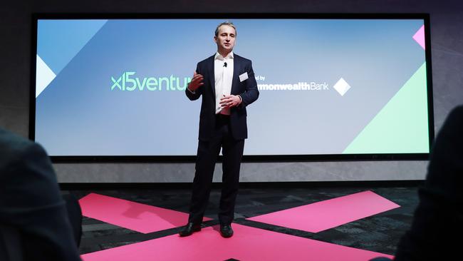 Commonwealth Bank CEO Matt Comyn at the launch of the bank’s X15 Ventures program in Sydney. Picture: John Feder.