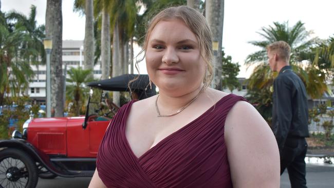 Carleigh Butler at the Sarina State High School formal at the MECC, Mackay, on Thursday November 19. Picture: Zizi Averill