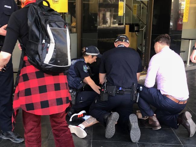 Councillor Anne Moran witnessed a man being "violently" arrested for not wearing a helmet on a scooter in the CBD on Thursday afternoon. Picture: Cr Anne Moran