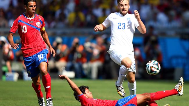 Luke Shaw impressed in his only action in Brazil against Costa Rica.