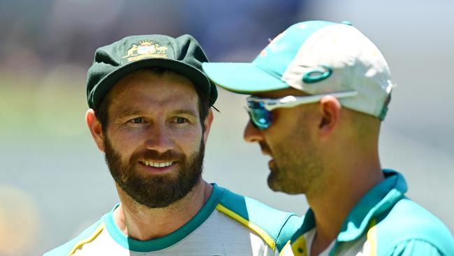 Michael Neser with his baggy green. Picture: Getty Images