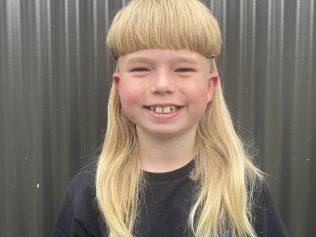 Oliver Senior came third in our best mullet competition. Picture: Supplied. 