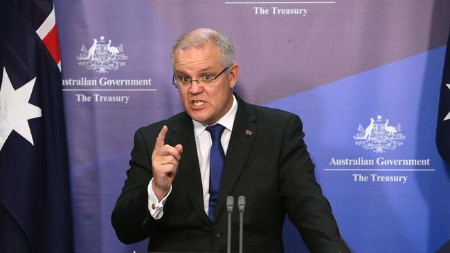 Tensions between Treasurer Scott Morrison and Prime Minister Malcolm Turnbull have increased in the past fortnight. Picture Kym Smith