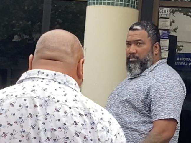 Uluakitau Vahamameo outside Fairfield Local Court.