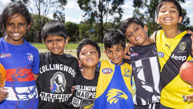 Members of Berwick North Junior Football Club. Picture: Sarah Matray