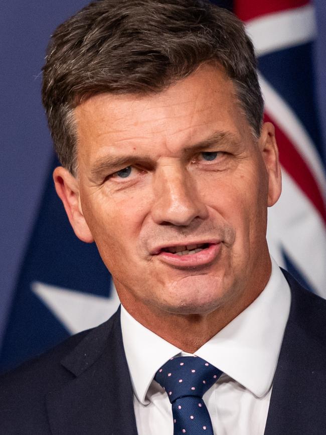 Shadow Treasurer Angus Taylor is one of the four people who could replace Peter Dutton as the Liberal Leader. Picture: NewsWire / Monique Harmer