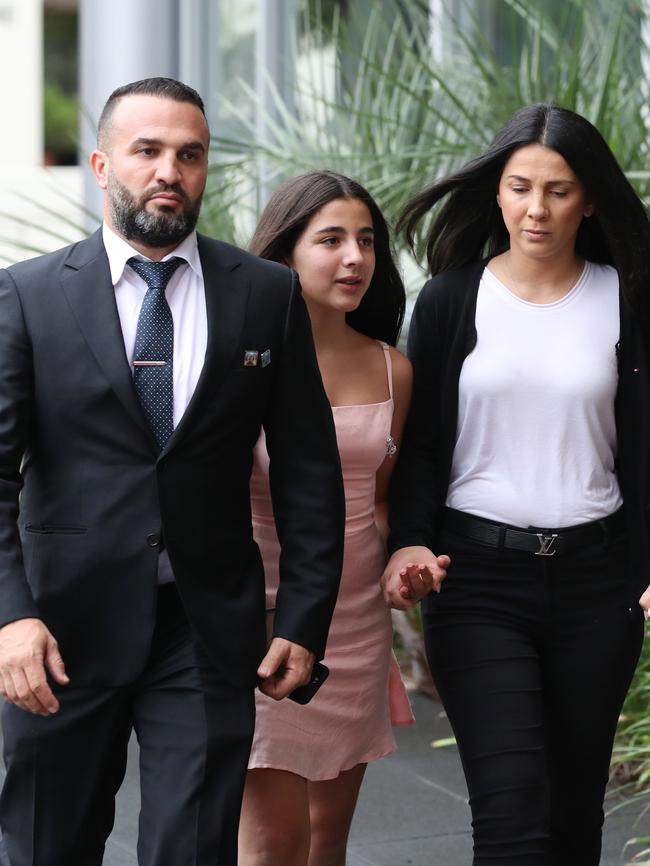 Danny and Leila Abdallah leave court. Picture: David Swift