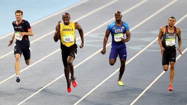 Bolt blew away the field from almost the gun in a dominant display.