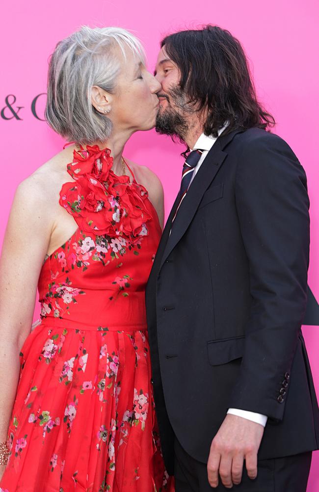 They shared a big smooch for the camera. Picture: Momodu Mansaray/WireImage