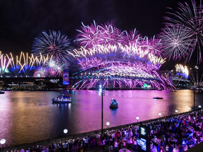 Sydneysiders are set to be out in droves to catch a glimpse of the iconic New Year’s Eve fireworks display. Picture: NewsWire / Monique Harmer