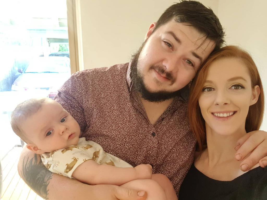 Wally’s mum Carol Montgomery-Dwyer, pictured with dad Daniel Reece, said her son was still “a happy, energetic boy”. Picture: Supplied via NCA NewsWire