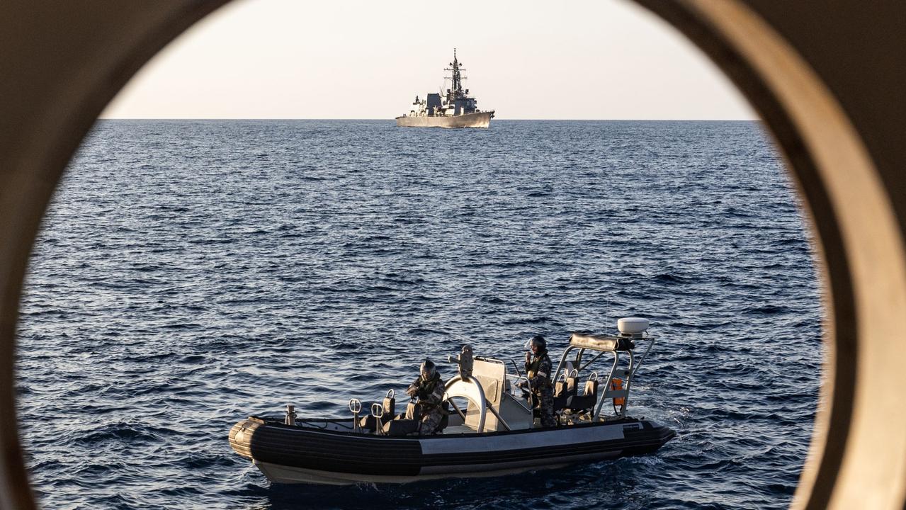 A rigid-hulled inflatable boat in action. Picture: Department of Defence.