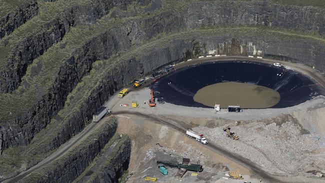 A landfill tip in Western Sydney. Picture: John Appleyard