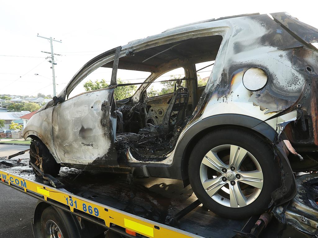 Baxter killed the family and himself after he allegedly deliberately set the car alight. Picture: Lyndon Mechielsen/The Australian